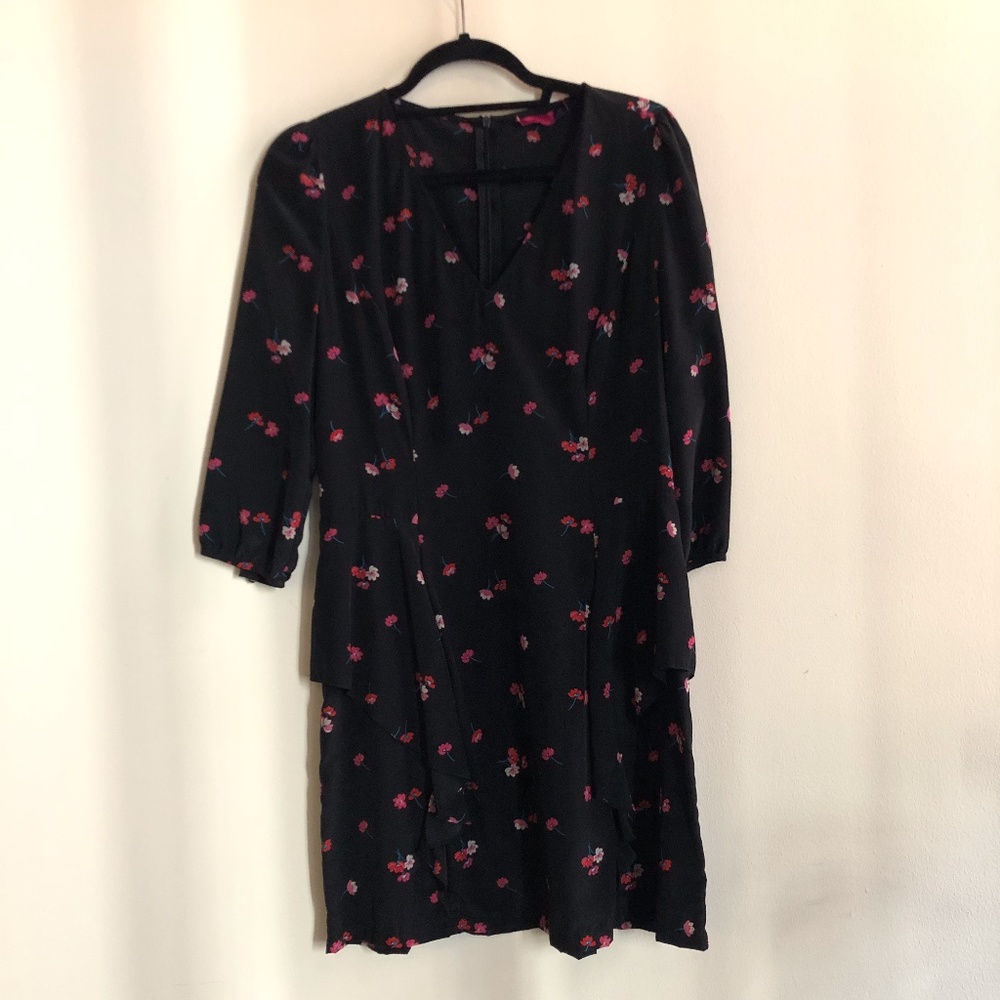 Floral Ruffled Mini Dress - Picture 2 of 6